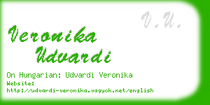 veronika udvardi business card
